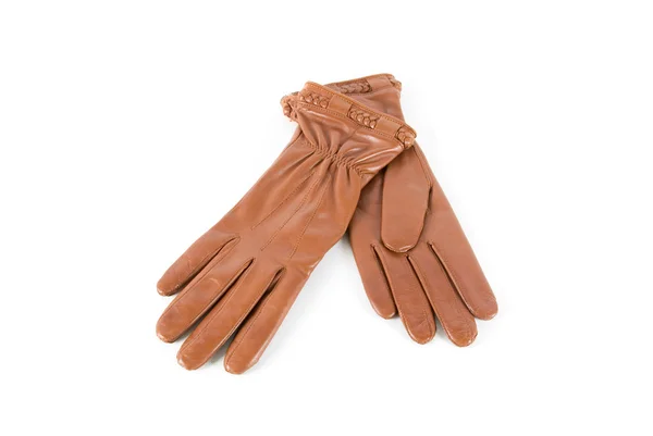 Γυναικεία δερμάτινα γάντια — Φωτογραφία Αρχείου