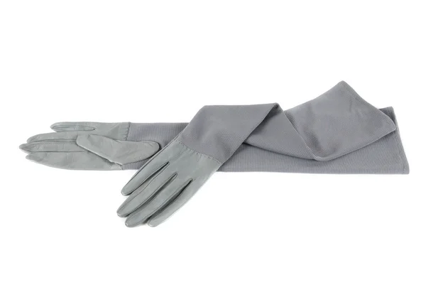 Ženské kožené rukavice — Stock fotografie