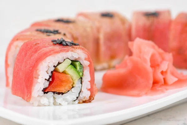 Fuji sushi rullar — Stockfoto