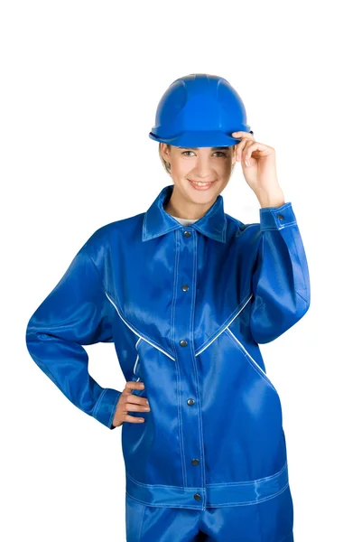 Builder girl — Stock Photo, Image