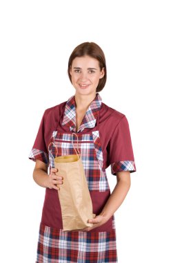 Female seller clipart