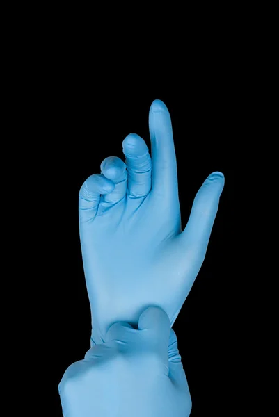 Mănuși albastre — Fotografie, imagine de stoc