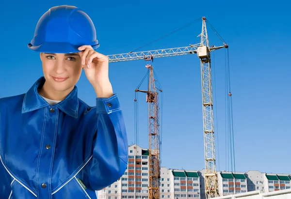 Chica constructora —  Fotos de Stock