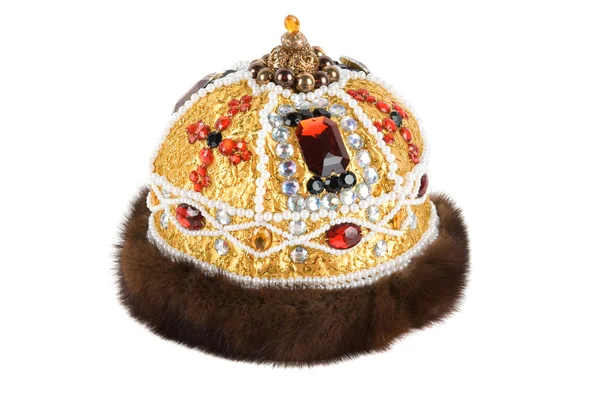 Reyes reales corona de piel — Foto de Stock