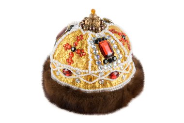 Regal kings fur crown clipart