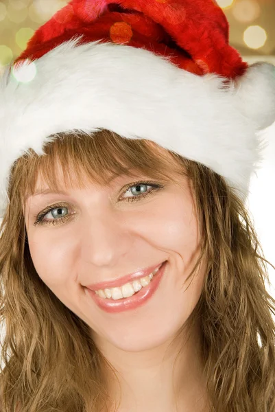 Mutlu Noel kadın — Stok fotoğraf