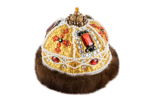 Regal kings päls krona — Stockfoto