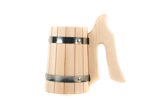 Wooden handmade mug — Stock Photo, Image
