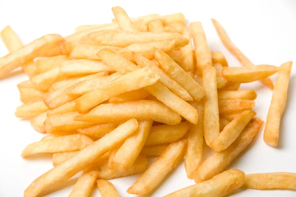 French Fried Potatoes White Background — Stock Photo, Image