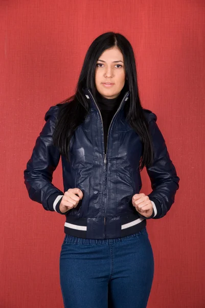 Ragazza a giacca — Foto Stock