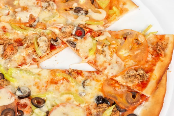 Deniz ürünleri pizza — Stok fotoğraf
