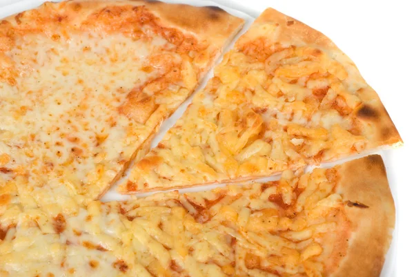 Três pizza de queijo — Fotografia de Stock