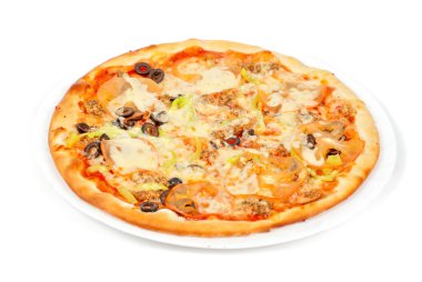 Deniz ürünleri pizza