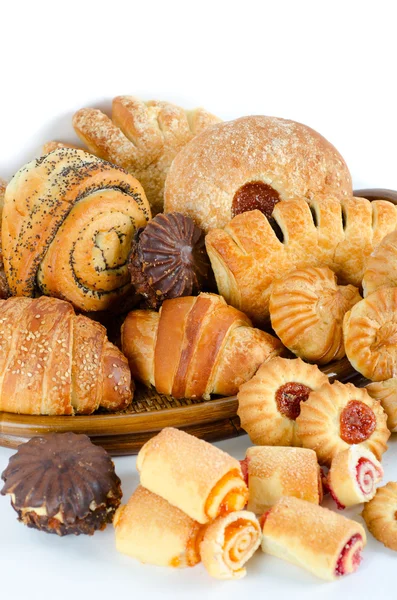Conjunto de produtos alimentares de padaria — Fotografia de Stock