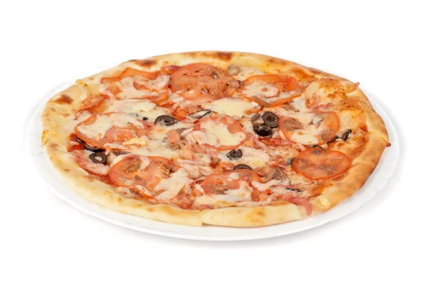 Masová pizza — Stock fotografie