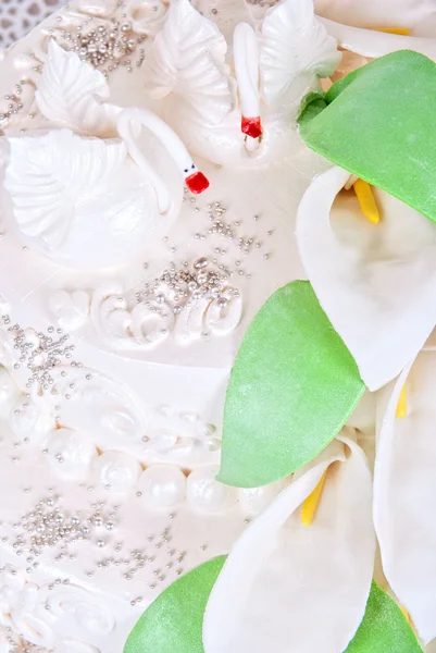 Wedding swan cake — Stock Photo, Image