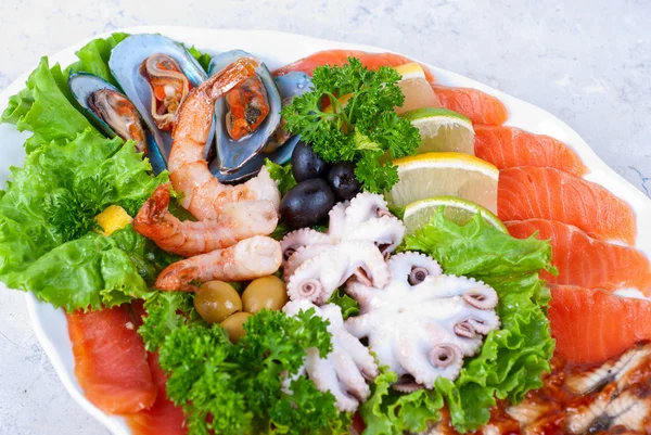 Seafood sallad — Stockfoto