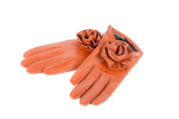 Czerwony kobiece rękawiczki — Zdjęcie stockowe