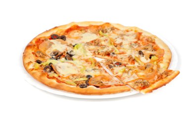 Deniz ürünleri pizza