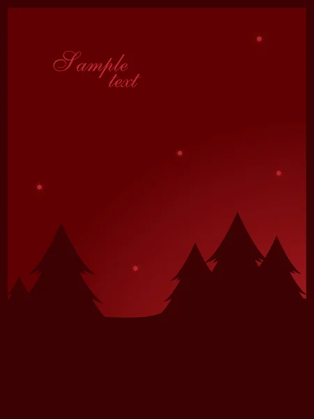 红色冬季背景 — 图库矢量图片