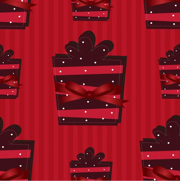 휴일 선물 완벽 한 패턴 — 스톡 벡터