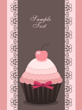 Cupcake design clipart