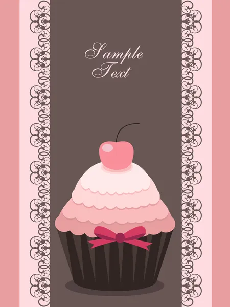 Cupcake σχεδίου — Διανυσματικό Αρχείο