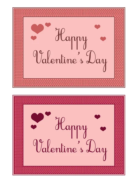 Illustration Vectorielle Des Cartes Saint Valentin — Image vectorielle