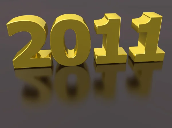 2011 voor het nieuwe jaar — Stockfoto