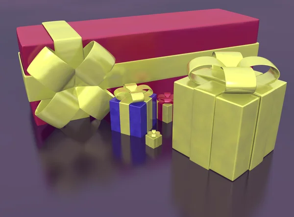 Rendered of presents — Stock Photo, Image