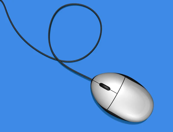 Mysz komputerową biały — Zdjęcie stockowe