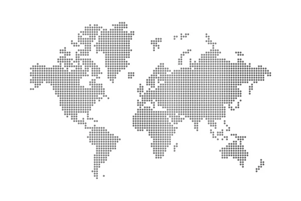 Carte du monde en points — Photo