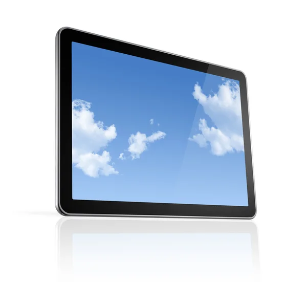 Ordenador 3D, tableta digital PC — Foto de Stock