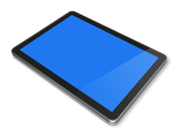 Ordenador Tablet Digital Aislado Blanco Con Ruta Recorte —  Fotos de Stock