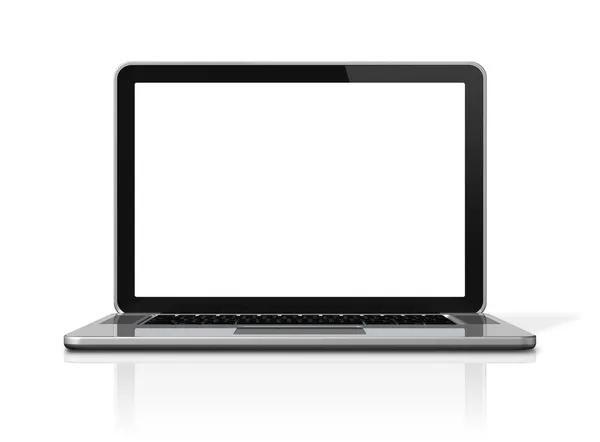 Dizüstü bilgisayar üzerinde beyaz izole — Stok fotoğraf
