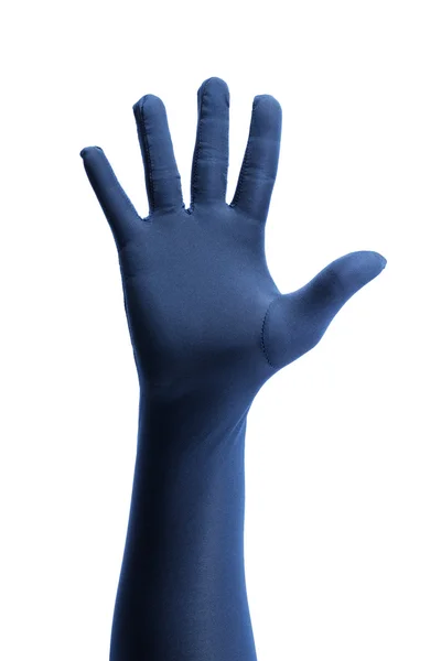 Modrá ruka — Stock fotografie