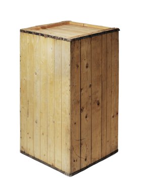 Old wooden crate clipart