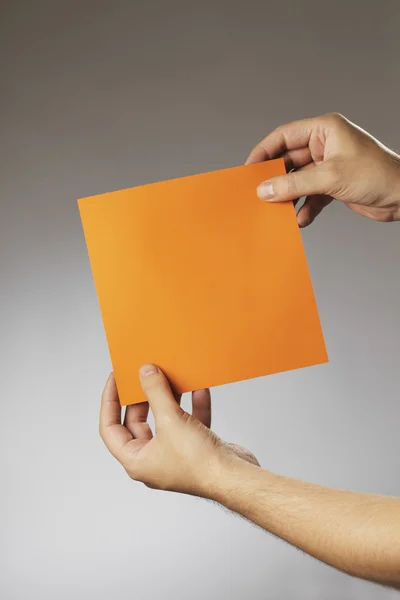 Quadrato arancione — Foto Stock