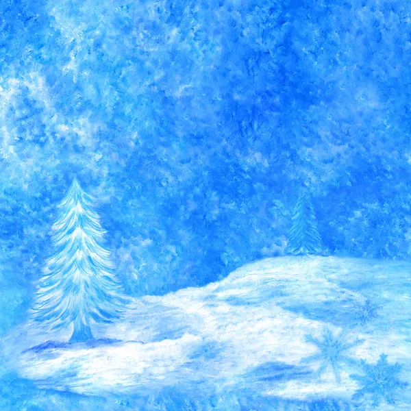 白雪皑皑的冬天背景 — 图库照片