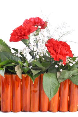 Red carnations clipart