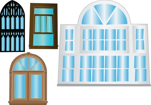 Collection de fenêtres — Image vectorielle