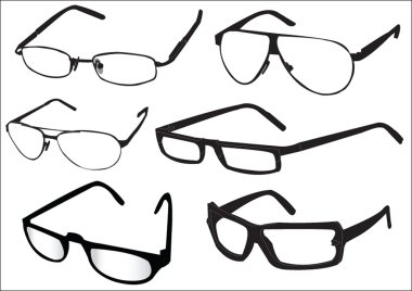 Glasses collection clipart