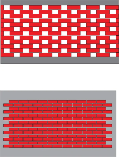 Abbildung zwei Wand — Stockvektor