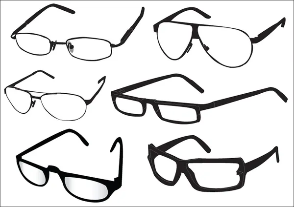 眼镜集合 矢量图形