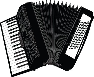 Accordion illustration clipart