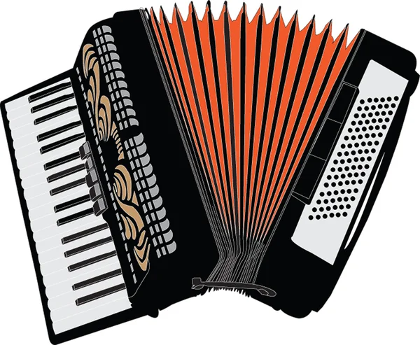 Иллюстрация аккордеона — стоковый вектор