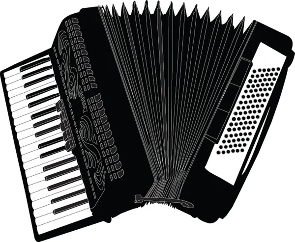 Illustration accordéon — Image vectorielle