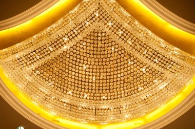 Crystal Chandelier Close-up clipart