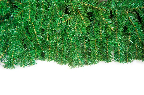 Branche de pin cadre de Noël avec espace de copie — Photo