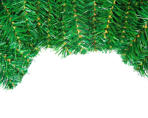 Rama de pino marco de Navidad con espacio de copia — Foto de Stock